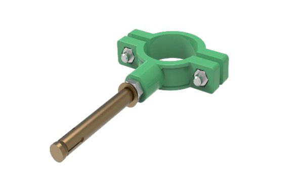 Collier de fixation PPR avec tige filetée Ø25 mm